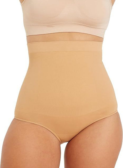 🔥Best Seller- High Waisted Tummy Control Shapewear Briefs, Seamless Body Shaper Underwear for Women