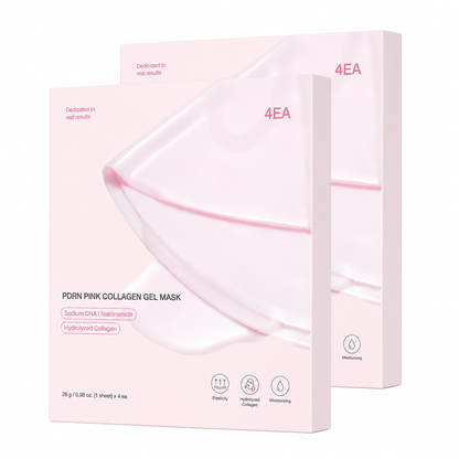 🔥Limited-time 49% off🔥✨ PDRN Pink Collagen Gel Mask 4 Sheets, Salmon DNA Color Changing Facial Mask💖🧴