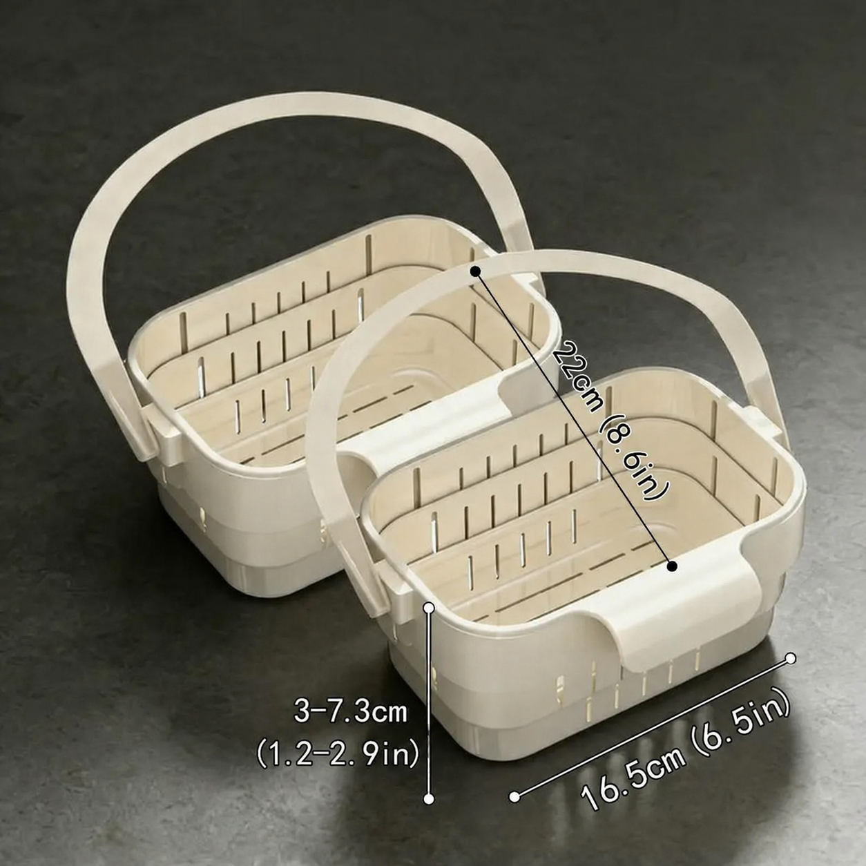 🧺Retractable Hanging Sink Drain Basket, Multi-Purpose Filter for Food Waste & Fruits Vegetables, Dry-Wet Separation Space-Saving Sink Strainer