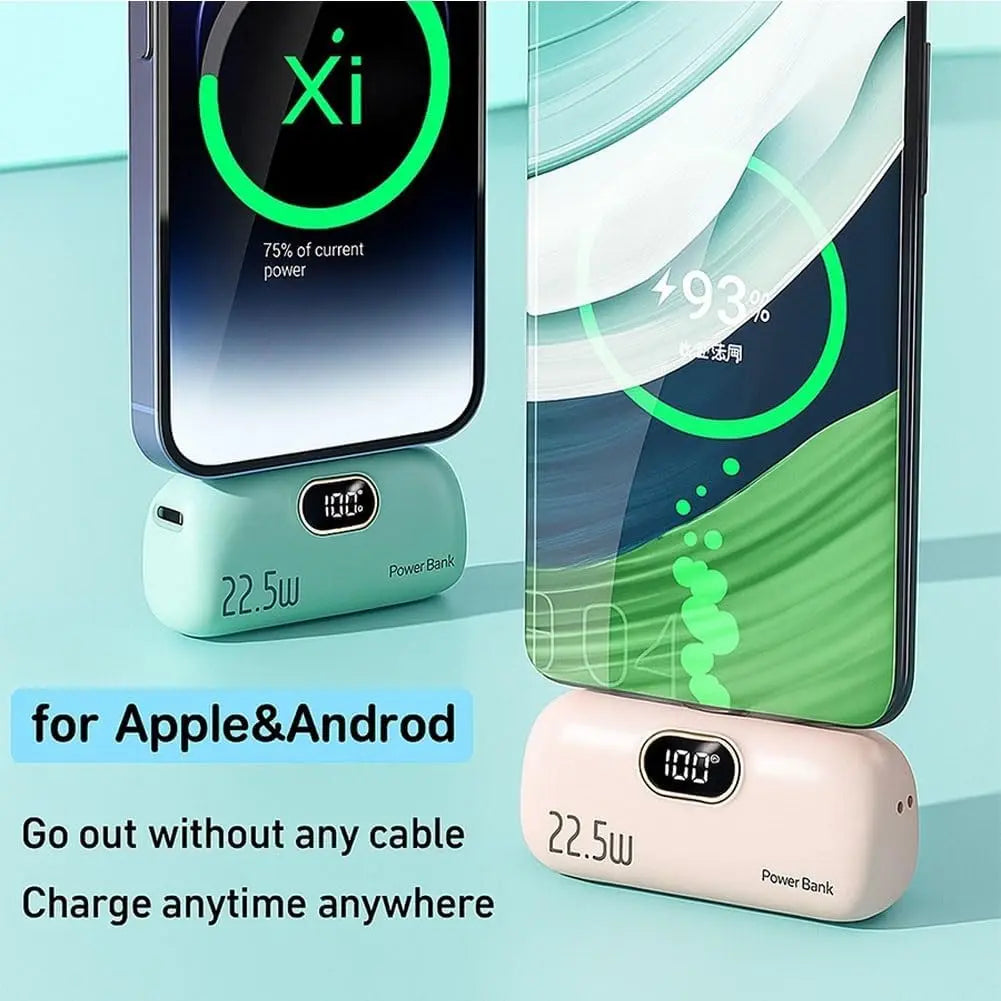 5000mAh Mini Portable Charger with 22.5W Output