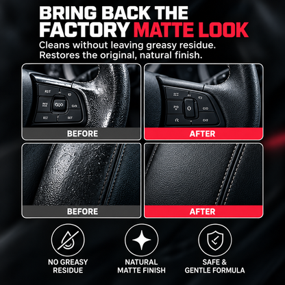 🔥 Limited-Time 49% OFF🚗Car Interior Cleaner & Scent Booster | 🧼Matte Dashboard Cleaner Spray