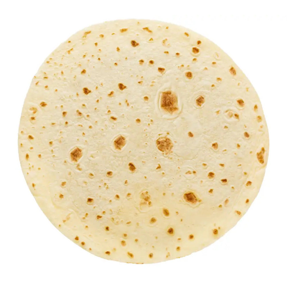 Tortilla realistic round food blanket