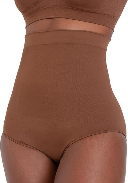 🔥Best Seller- High Waisted Tummy Control Shapewear Briefs, Seamless Body Shaper Underwear for Women