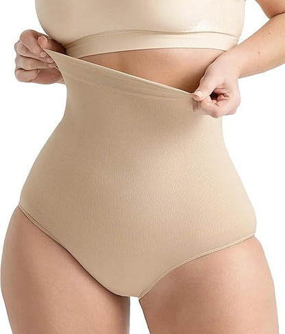 🔥Best Seller- High Waisted Tummy Control Shapewear Briefs, Seamless Body Shaper Underwear for Women