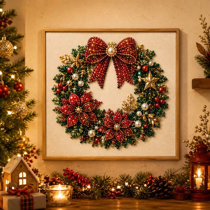 🔥 Limited-Time 49% OFF 🎅Christmas Diamond Art Kit 💎 3D Pearl Bead Painting for Holiday Décor & Gifts
