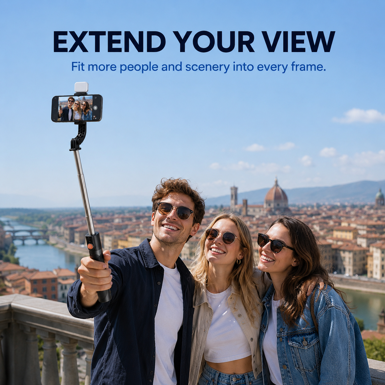 🔥LAST DAY 49% OFF🔥📸All‑in‑One Cell Phone Tripod Selfie Stick with Wireless Remote📱