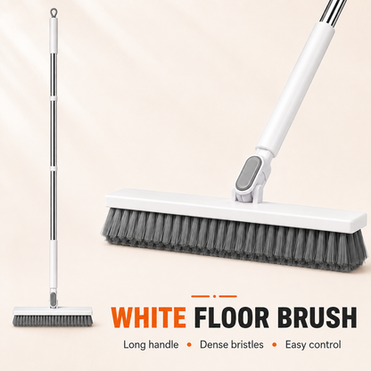 🔥LAST DAY 49% OFF🔥🧼 2 in 1 Floor Scrub Brush with Long Handle🧹 Rotatable Tile Cleaning Brush with Squeegee