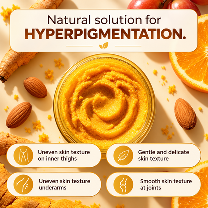 Limited-Time 49% OFF🔥Upgraded Turmeric Body Glow Scrub 🧡 | Exfoliating, Brightening & Moisturizing Body Scrub ✨