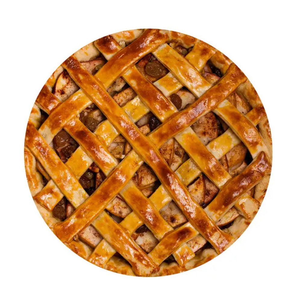 Apple Pie realistic round food blanket