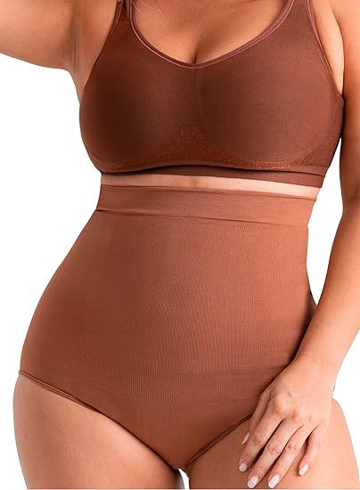 🔥Best Seller- High Waisted Tummy Control Shapewear Briefs, Seamless Body Shaper Underwear for Women