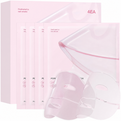 🔥Limited-time 49% off🔥✨ PDRN Pink Collagen Gel Mask 4 Sheets, Salmon DNA Color Changing Facial Mask💖🧴