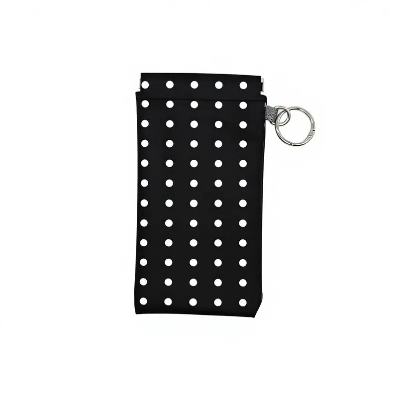 📢Best Seller🔥Spring-Open PU Leather Sunglasses Pouch 👓| Portable Eyeglass Case with Keychain