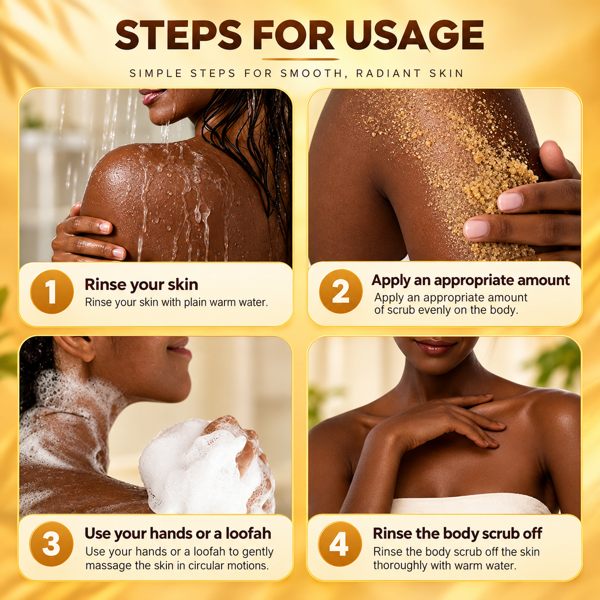 Limited-Time 49% OFF🔥Upgraded Turmeric Body Glow Scrub 🧡 | Exfoliating, Brightening & Moisturizing Body Scrub ✨