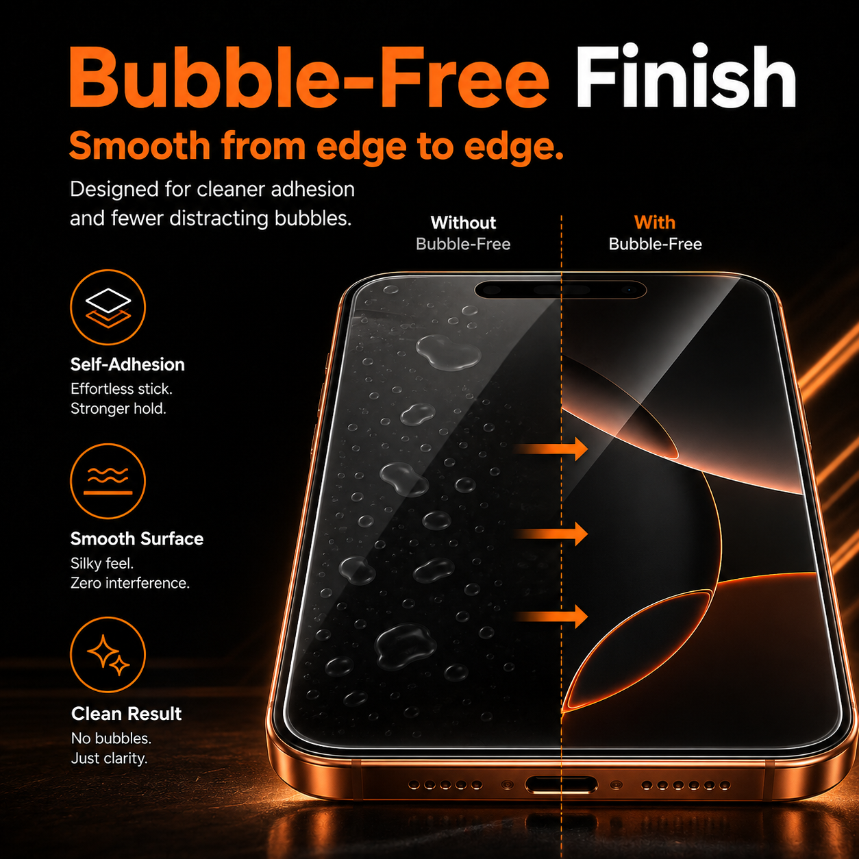 📢LAST DAY 49% OFF🔥📱Dust-Free One-Pull Tempered Glass Screen Protector