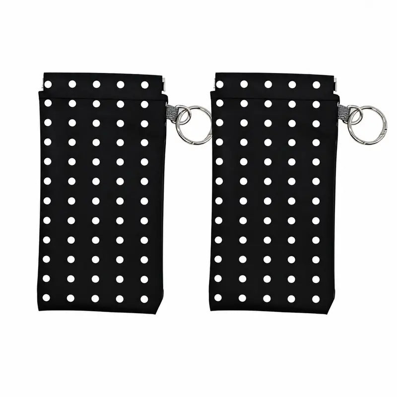📢Best Seller🔥Spring-Open PU Leather Sunglasses Pouch 👓| Portable Eyeglass Case with Keychain