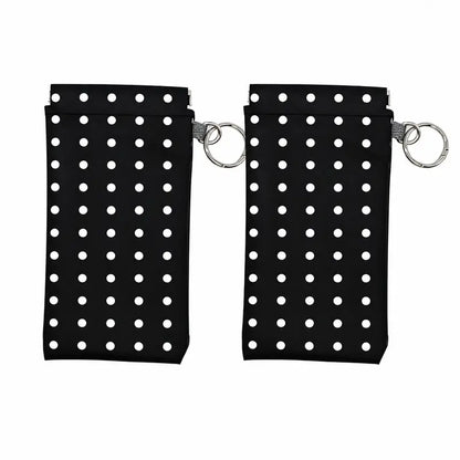 📢Best Seller🔥Spring-Open PU Leather Sunglasses Pouch 👓| Portable Eyeglass Case with Keychain