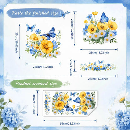 🔥 Limited-Time 49% OFF 🌸 Golden Floral Toilet Stickers – Pearl-Inspired Bathroom Decals