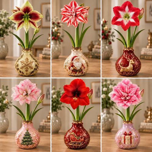 🔥 No Soil! No Water! Just Blooms! 🎄🌺 Watch These Holiday Waxed Amaryllis Bulbs Come to Life!