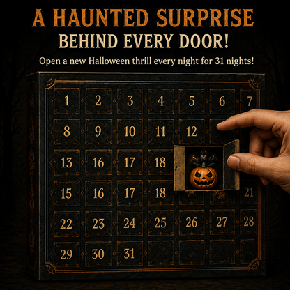 🎉🎃 49% OFF – 31 Nights of Fright Halloween Countdown Box with 31 Unique Spooky Collectibles  👻✨