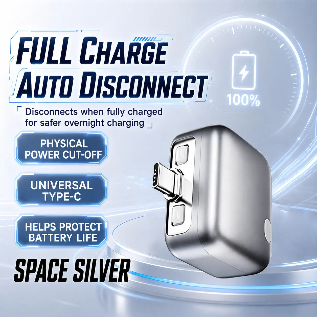 🔥 Limited-Time 49% OFF🔥140W TYPE-C Smart Full Charge Auto Stop Battery Protector