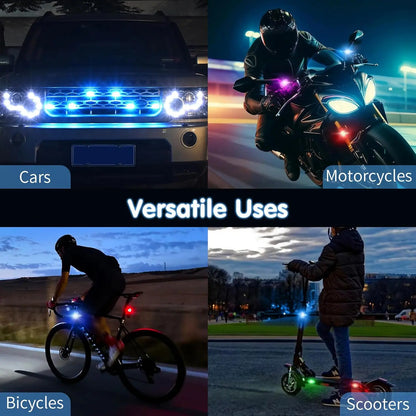 🔥LAST DAY 49% OFF🔥🚦RGB LED Strobe Light - Wireless Remote Control for Bikes & Cars🎛️