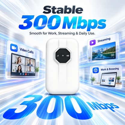 🔥Limited Time 50% OFF🌍 Global Coverage | Boundless Portable Wi-Fi 6 – Travel, Work & Share