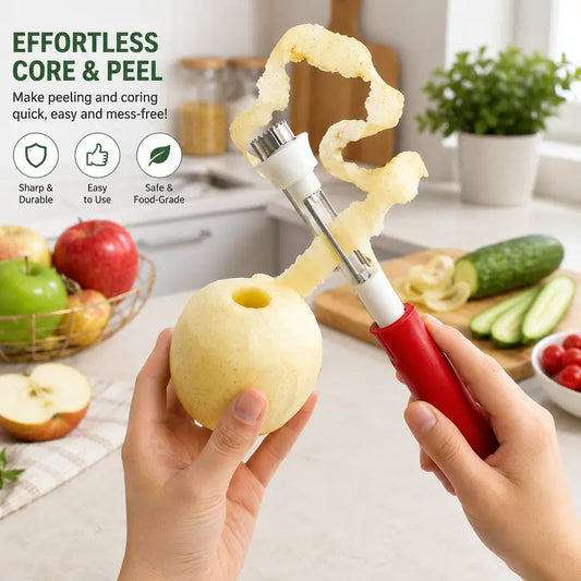🔥Buy 1 Get 1 Free🔥2 in 1 Apple Corer and Peeler, Stainless Steel Fruit Corer
