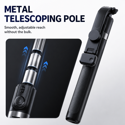 🔥LAST DAY 49% OFF🔥📸All‑in‑One Cell Phone Tripod Selfie Stick with Wireless Remote📱