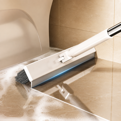 🔥LAST DAY 49% OFF🔥🧼 2 in 1 Floor Scrub Brush with Long Handle🧹 Rotatable Tile Cleaning Brush with Squeegee