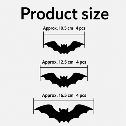 ⚡HOT SALES🔥🦇 3D LED Bat Decor | Glowing Halloween Wall Stickers🎃