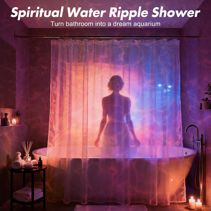 💕49% OFF🔥 Crystal Water Ripple Projector Lamp ✨🌊16-Color Ocean Wave Night Light