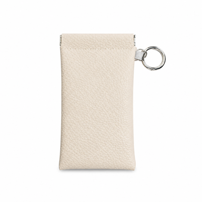📢Best Seller🔥Spring-Open PU Leather Sunglasses Pouch 👓| Portable Eyeglass Case with Keychain