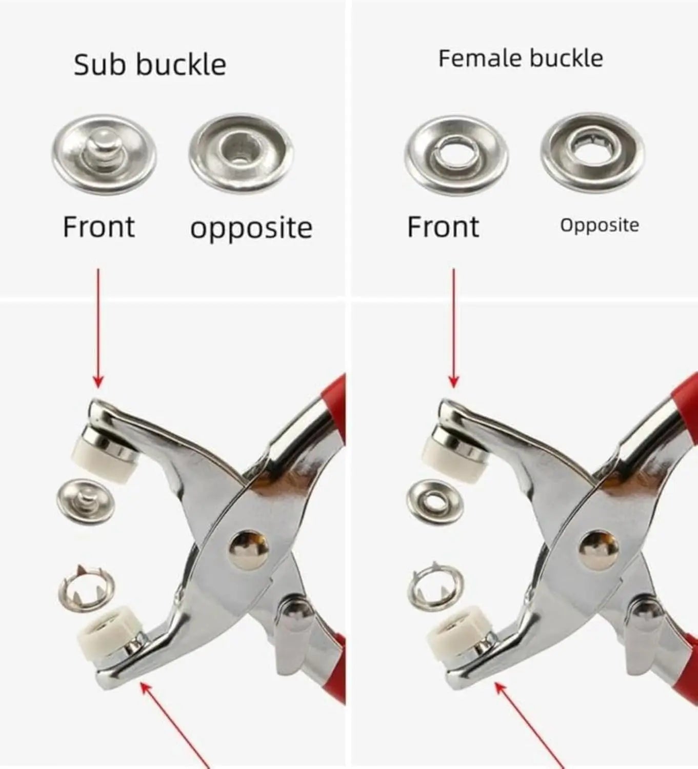 🔥HOT SALE 49% OFF✨All-in-One Metal Snap Fastener Kit with Lockable Pliers