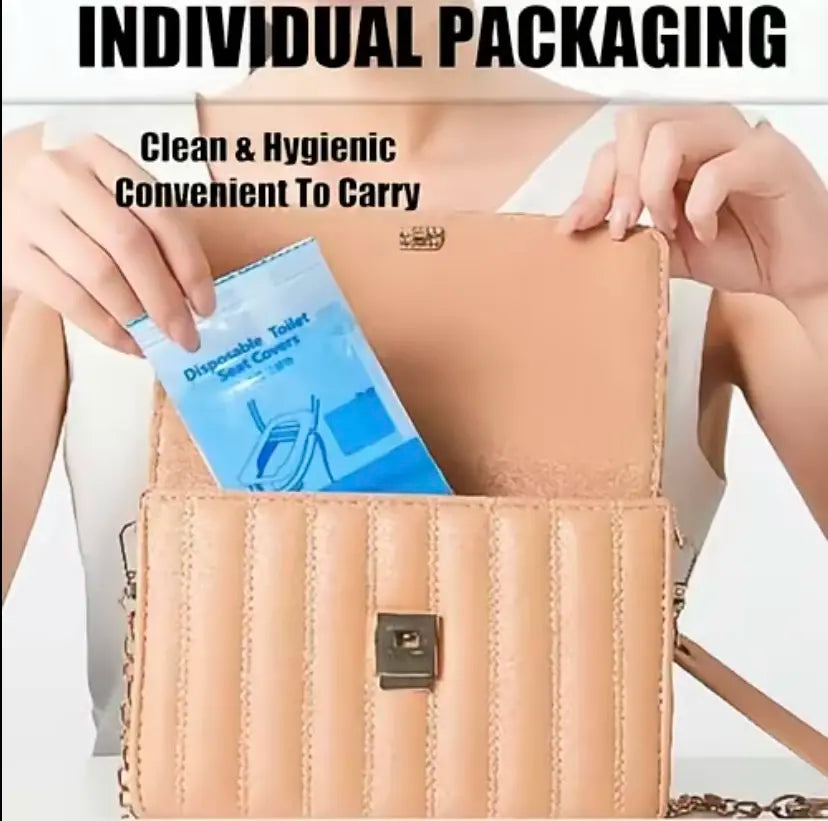 🔥Limited Time 49% OFF🚽 Disposable Waterproof Toilet Seat Covers ✨ Portable Anti-Slip Hygiene Protector
