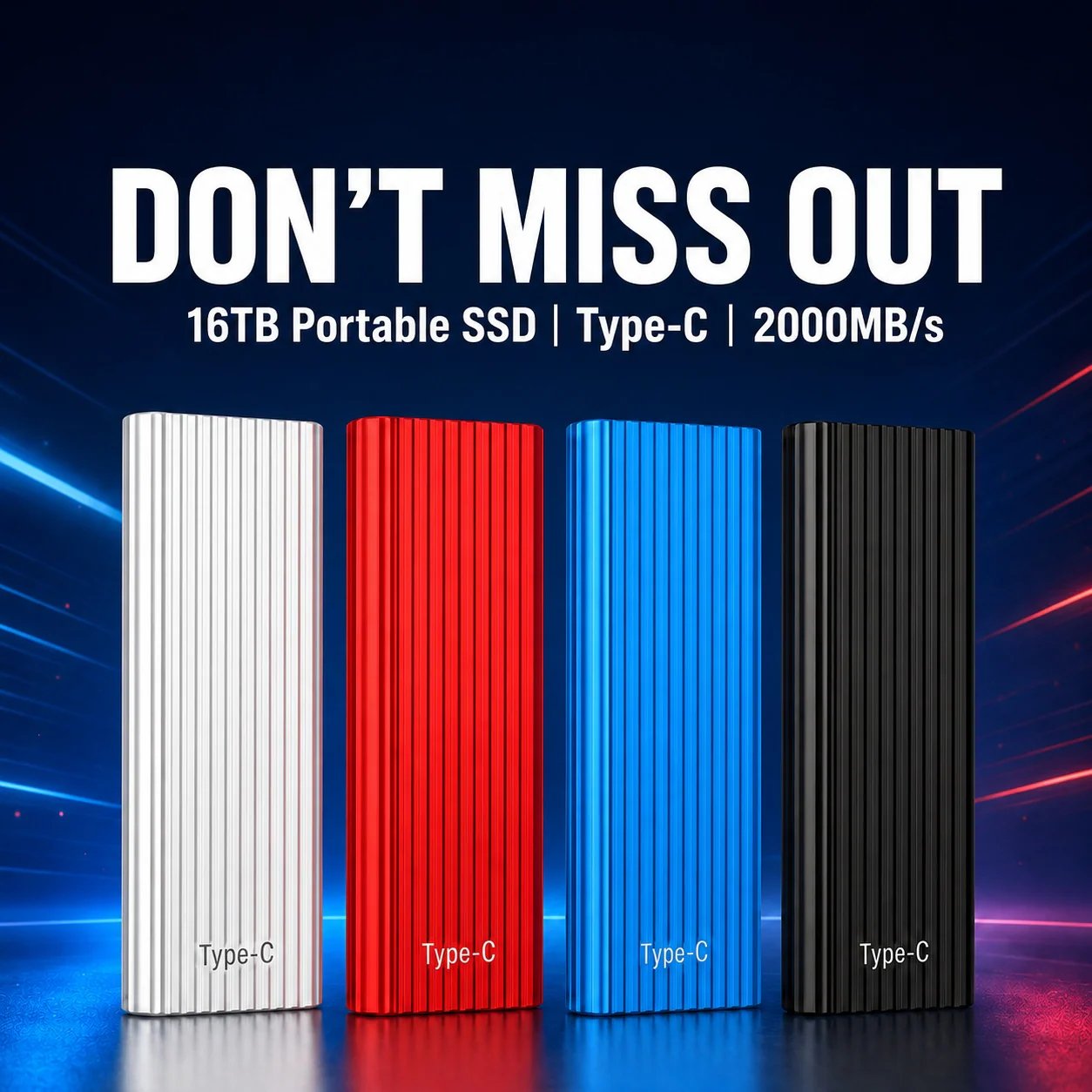 🏆Flash Sale⚡ 50K+ SOLD! Almost Gone🔥16TB Large-Capacity Type-C Portable Mini  SSD