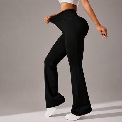 Women's High-Stretch Micro Flare Sweatpants for Yoga & Casual Wear