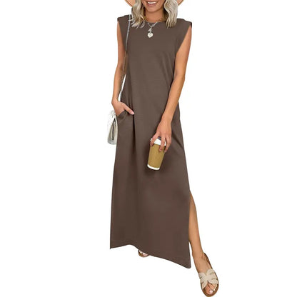 🔥Hot sell TODAY |👗Women Summer Maxi Dress Casual Sleeveless Beach Dress