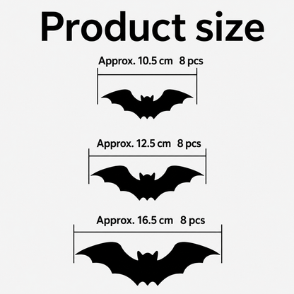 ⚡HOT SALES🔥🦇 3D LED Bat Decor | Glowing Halloween Wall Stickers🎃