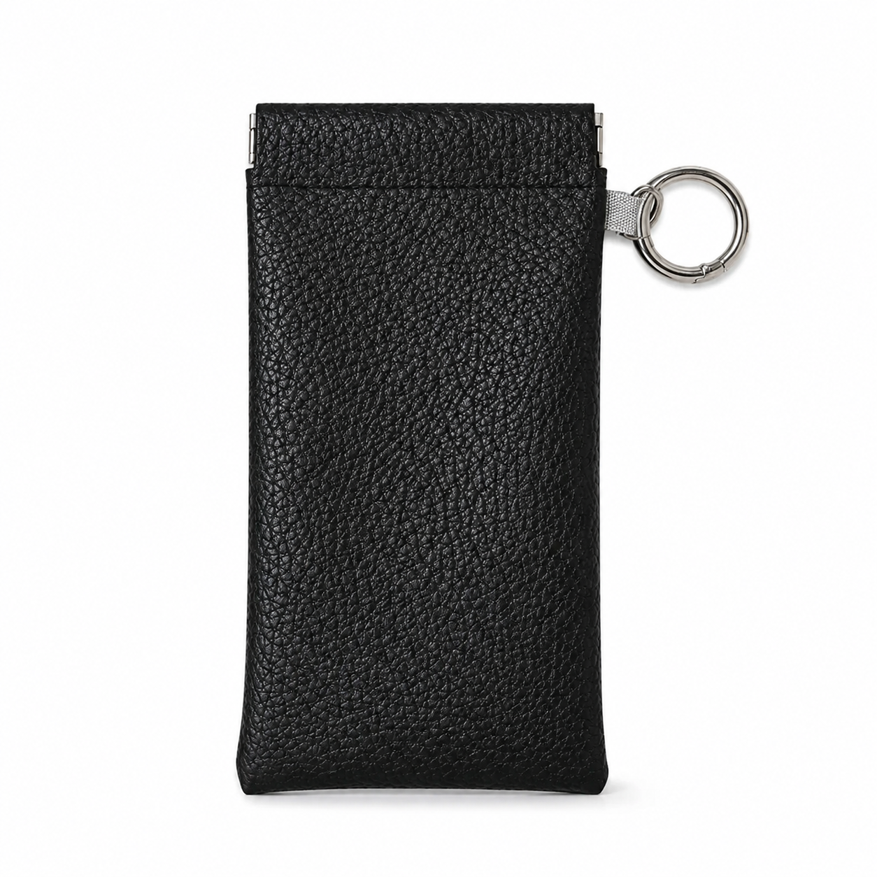 📢Best Seller🔥Spring-Open PU Leather Sunglasses Pouch 👓| Portable Eyeglass Case with Keychain