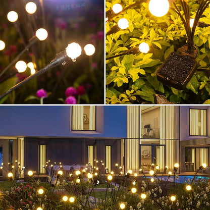 🪻💡Outdoor Solar Firefly Garden Lights Waterproof 4/8 Pack