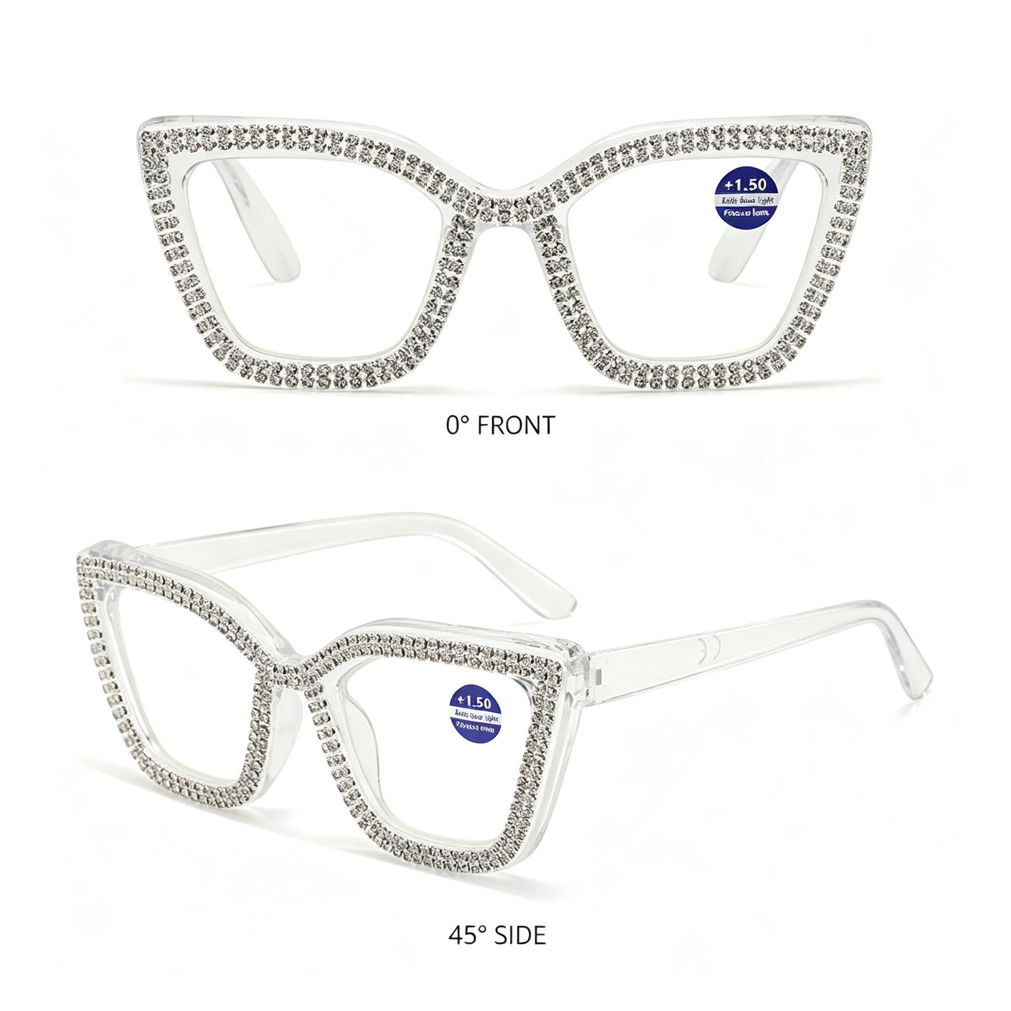 🔥Best Seller- 🐱Cat Eye Anti-Blue Light Reading Glasses 💎Diamond Inlaid