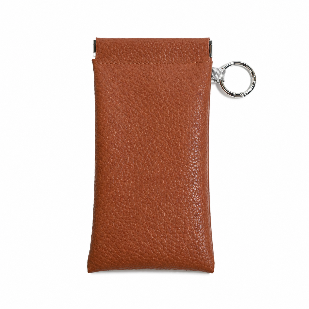 📢Best Seller🔥Spring-Open PU Leather Sunglasses Pouch 👓| Portable Eyeglass Case with Keychain