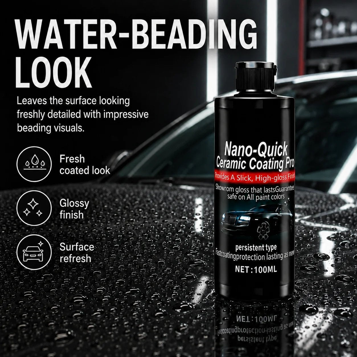 🚗✨ 49% OFF Limited Time – Nano Ceramic Car Coating Kit with Microfiber Towel 🔥
