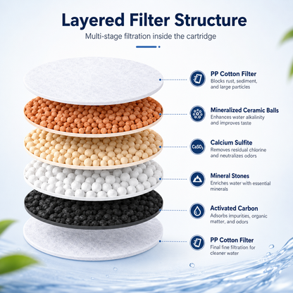 🔥LAST DAY 49% OFF🔥💧 6-Layer Faucet Water Filter ✨ 360° Rotatable Kitchen Tap Purifier, Splash-Free Tap Filter