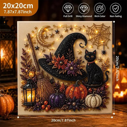 🔥Limited-time 49% off🔥👻 Halloween 3D Diamond Painting Kit ✨ DIY Crystal Bead Canvas Craft