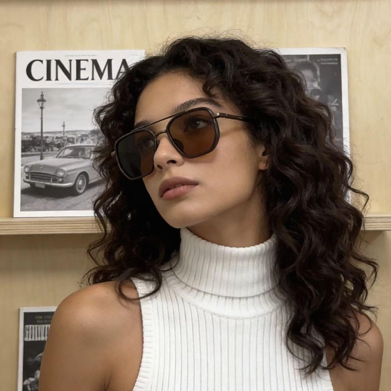 🎁Promotion 49% OFF😎 Fashion Geometric Double-Beam Sunglasses