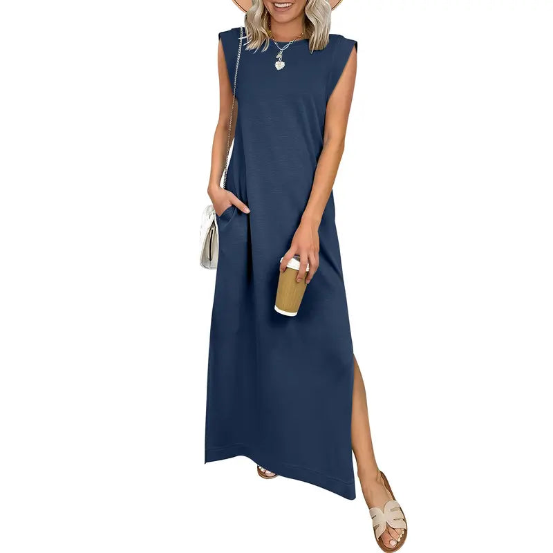 🔥Hot sell TODAY |👗Women Summer Maxi Dress Casual Sleeveless Beach Dress