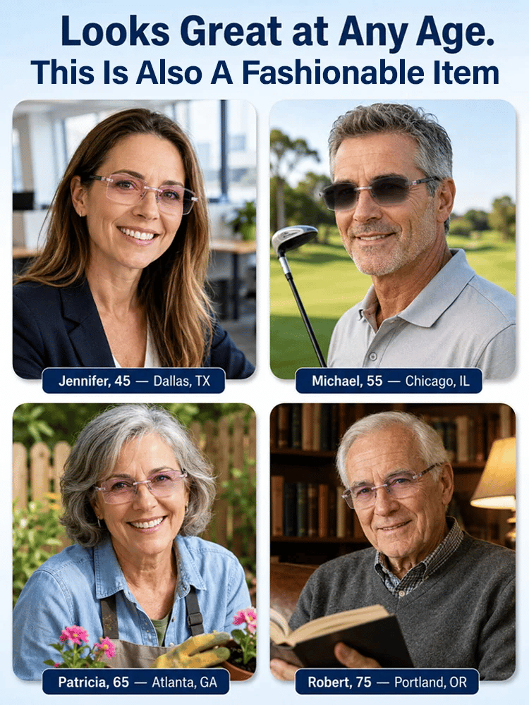 🔥 Limited-Time 50% OFF🔥[Regain Your Youthful Vision] Smart Zoom Diamond-Cut Reading Glasses