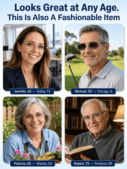 🔥 Limited-Time 50% OFF🔥[Regain Your Youthful Vision] Smart Zoom Diamond-Cut Reading Glasses