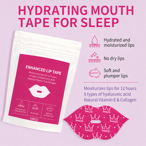 👄Hydrating & Moisturizing Mouth Tape For Sleep | Stop Snoring & Hydrate Lips Overnight